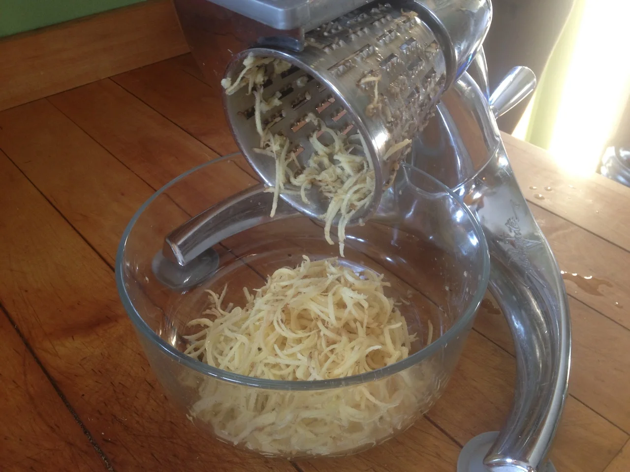 Grating Potatoes