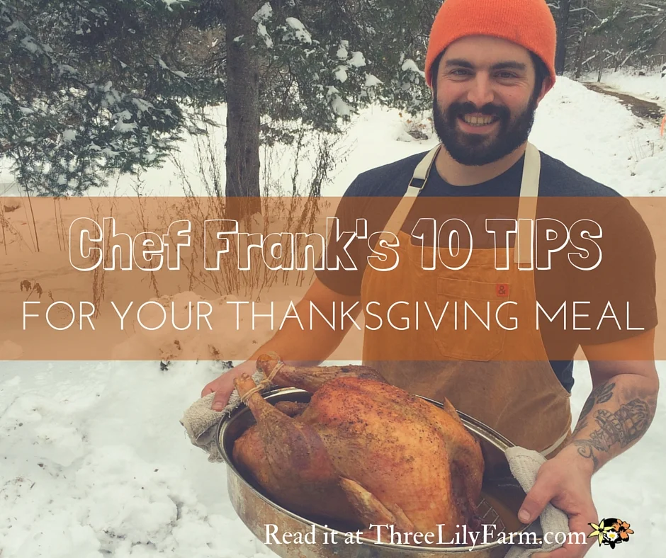 Chef Frank with a freshly roasted turkey on Thanksgiving (2014)
