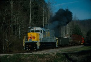 Here is 1315 doing what she was built to do - haul freight.