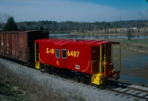  We end this part of the show with a photo of L&amp;N caboose 6487, restored to go with L&amp;N 1315. 