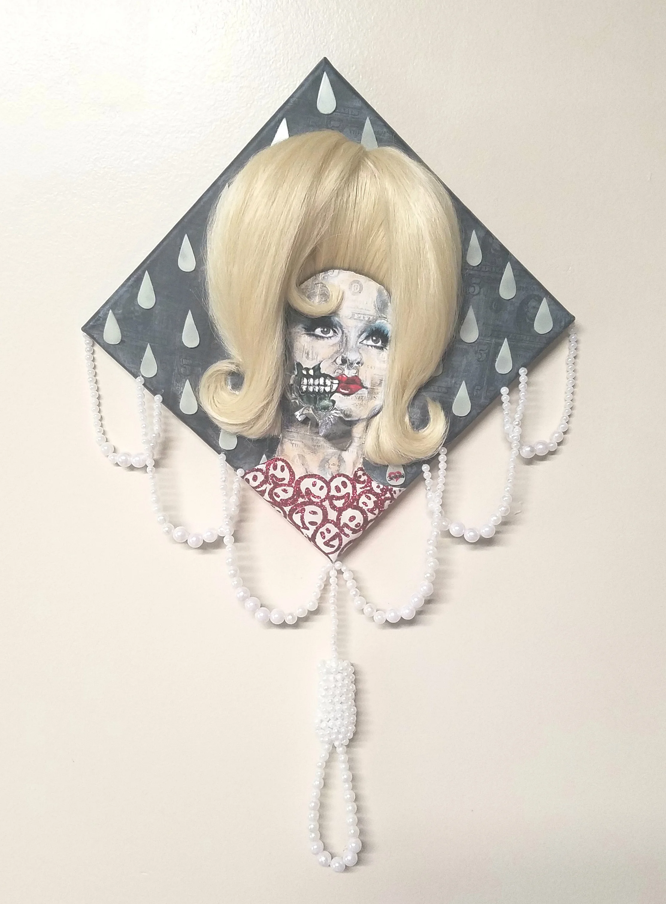 "ENOUGH PEARLS TO HANG YOURSELF" ORIGINAL PAINTING