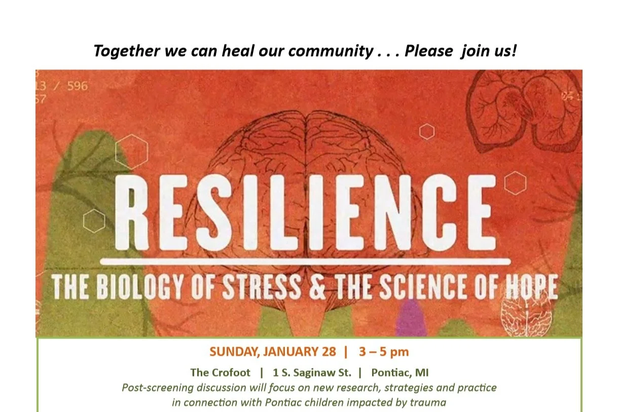 Resilience: The Biology of Stress and The Science of Hope. Screening / Discussion @ Crofoot Ballroom