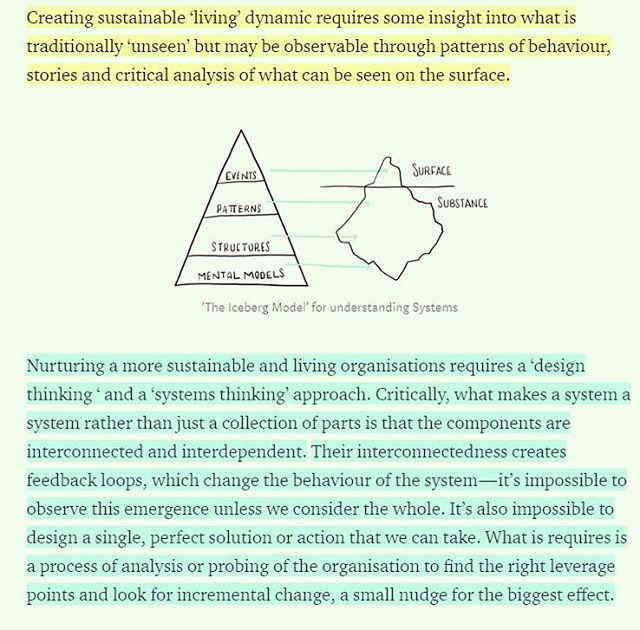 The work we do, summarized for you. From “Designing Future Organizations” by Leigh Whittaker #systemsthinking #designthinking #orgdesign #generativedesign #designthinking #patterns #mentalmodels #invisiblework #thinking #holonomy #feedbackloops #designresearch
