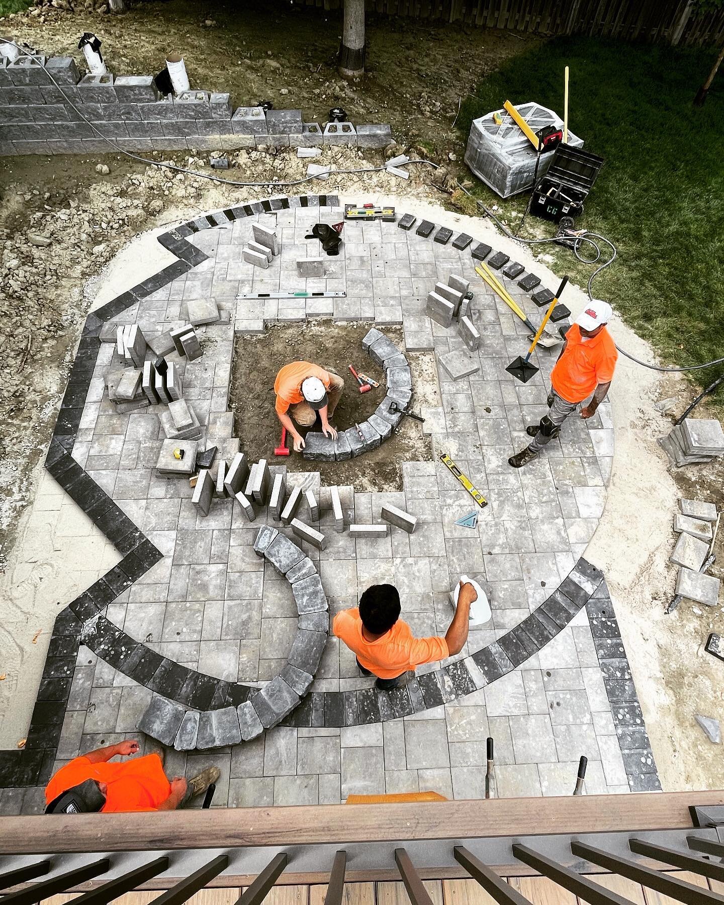 Our build team has taken attention to detail to new levels. They have become artists of their environment.  Photo credit belongs to them. 
#loveyourcraft #landscapedesign #garden #hardscapedesign #paverpatio 
#thefeelisreal