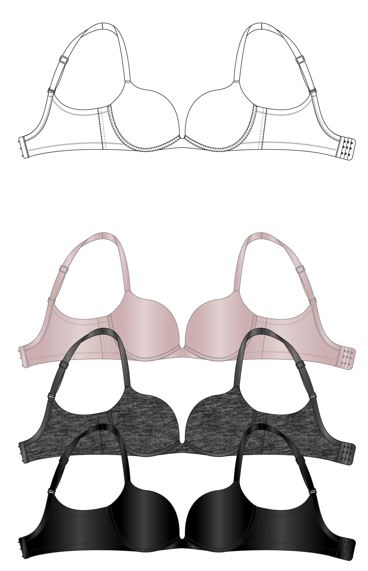 Full Figure Push-Up Bra