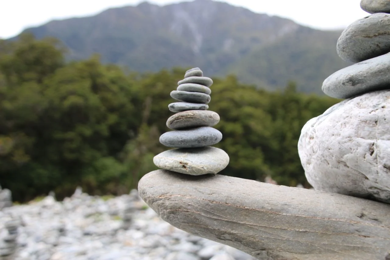 Stones by the river. 