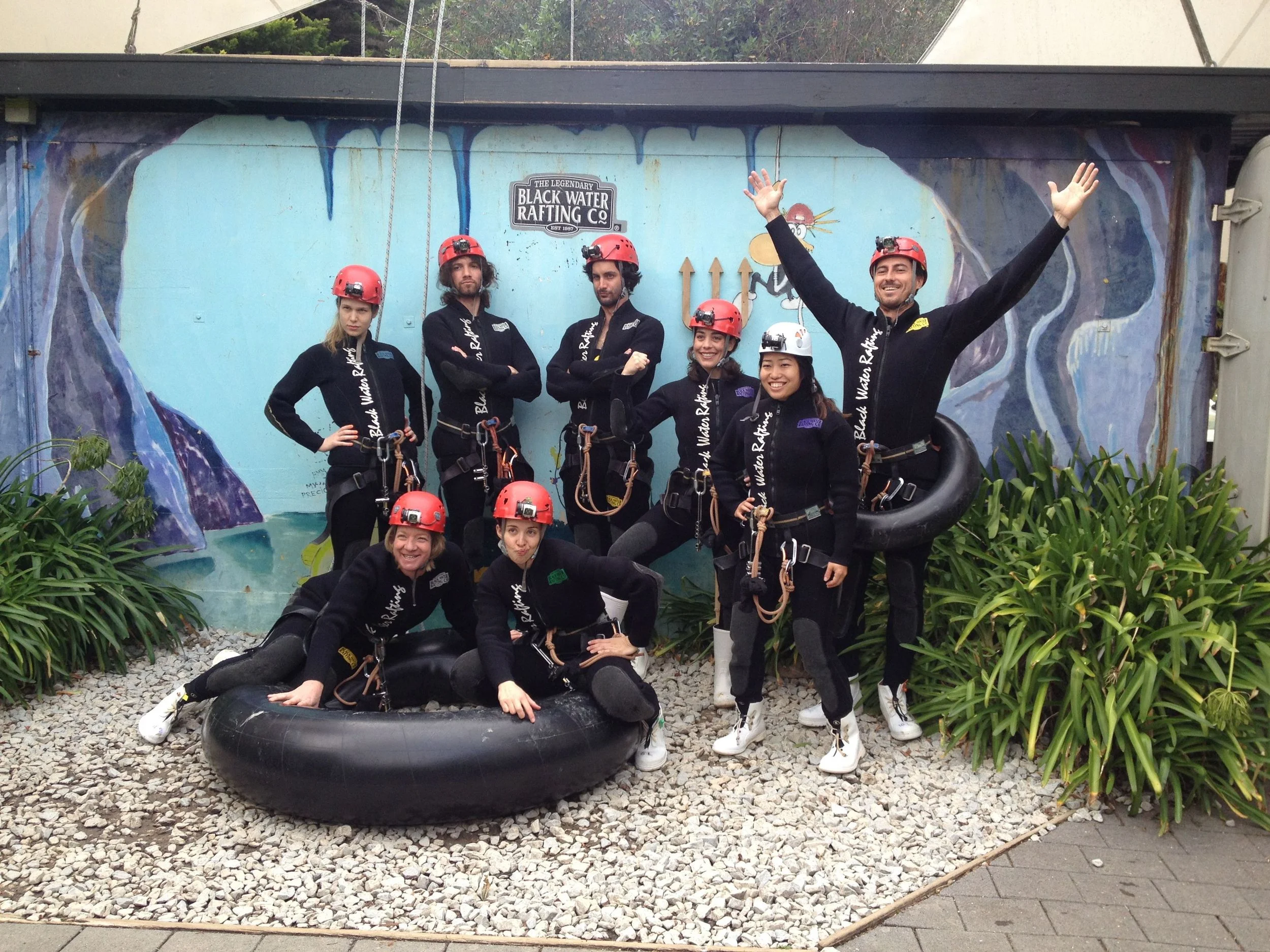 Before we entered the cave.