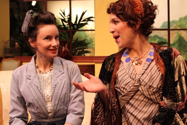  Casey McKinnon (Lady Stutfield) and&nbsp;Dana DeRuyck (Mrs. Allonby). Photo courtesy of director&nbsp; Armina LaManna . 