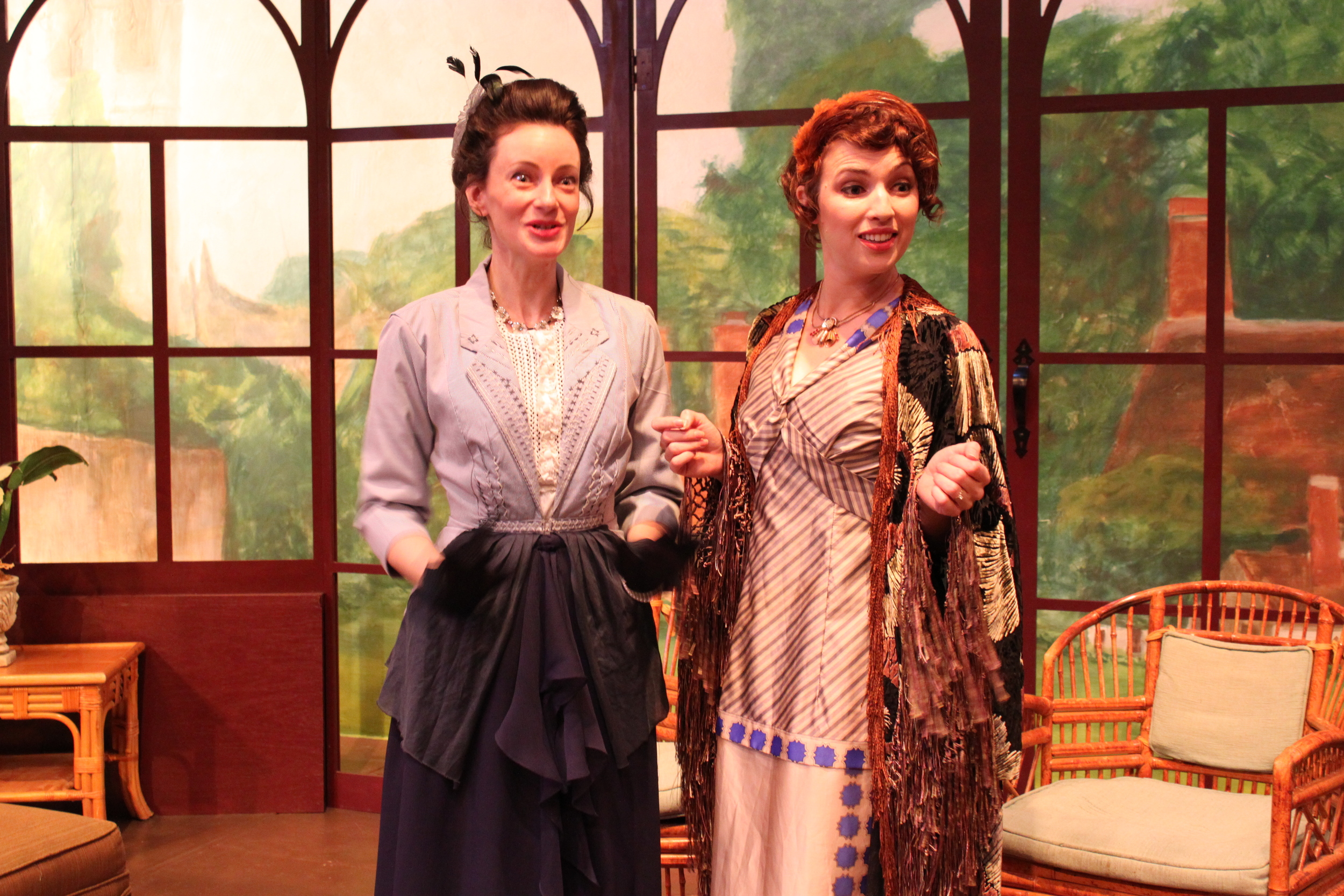  Casey McKinnon (Lady Stutfield) and&nbsp;Dana DeRuyck (Mrs. Allonby). Photo courtesy of director&nbsp; Armina LaManna . 