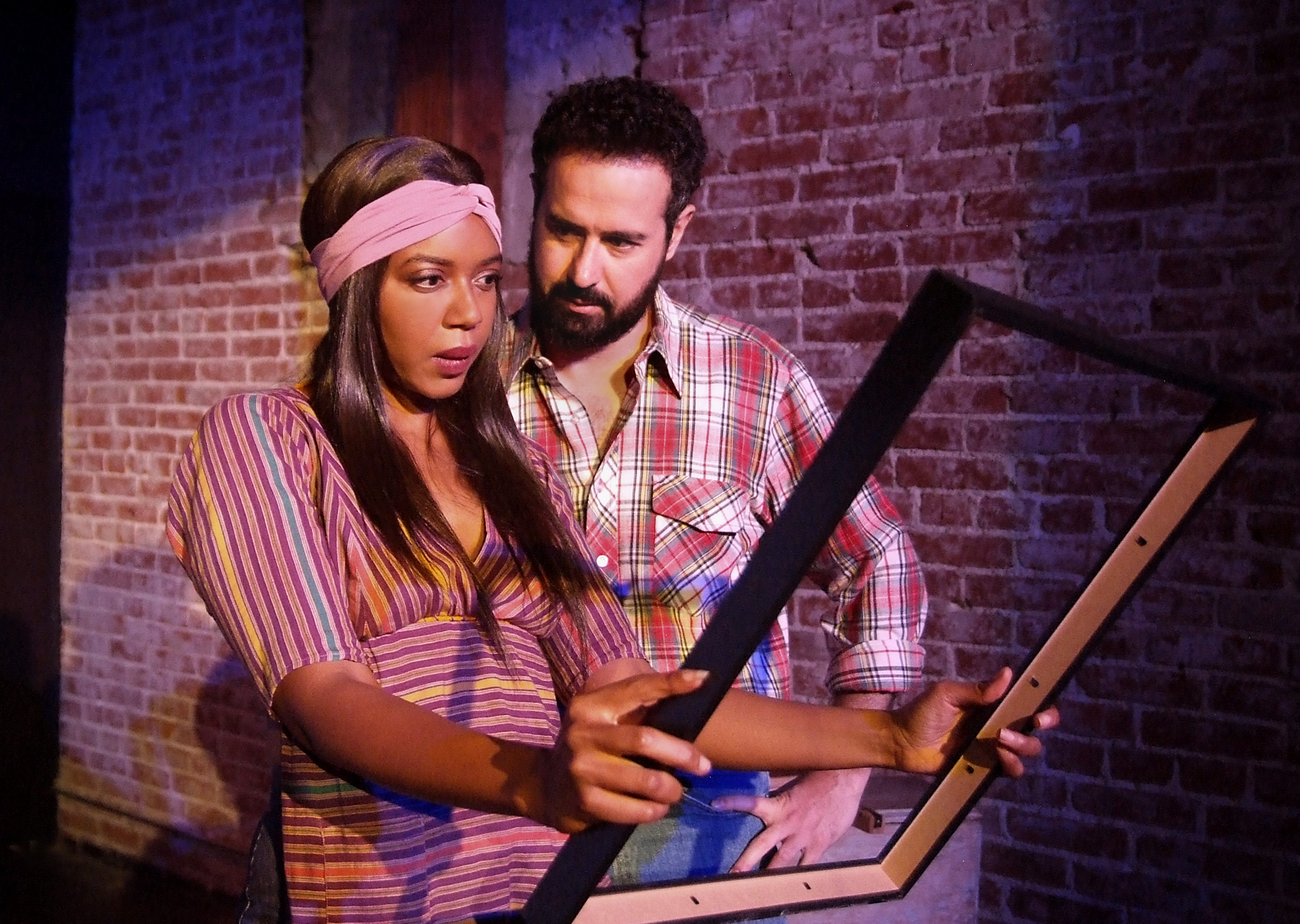 Jason Weiss (Jonathan Waxman) and Sameerah Luqmaan-Harris (Patricia). Photo courtesy of Ed Krueger.