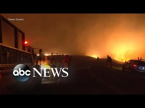 Good Morning America Wildfire Rages Across California Wine Country