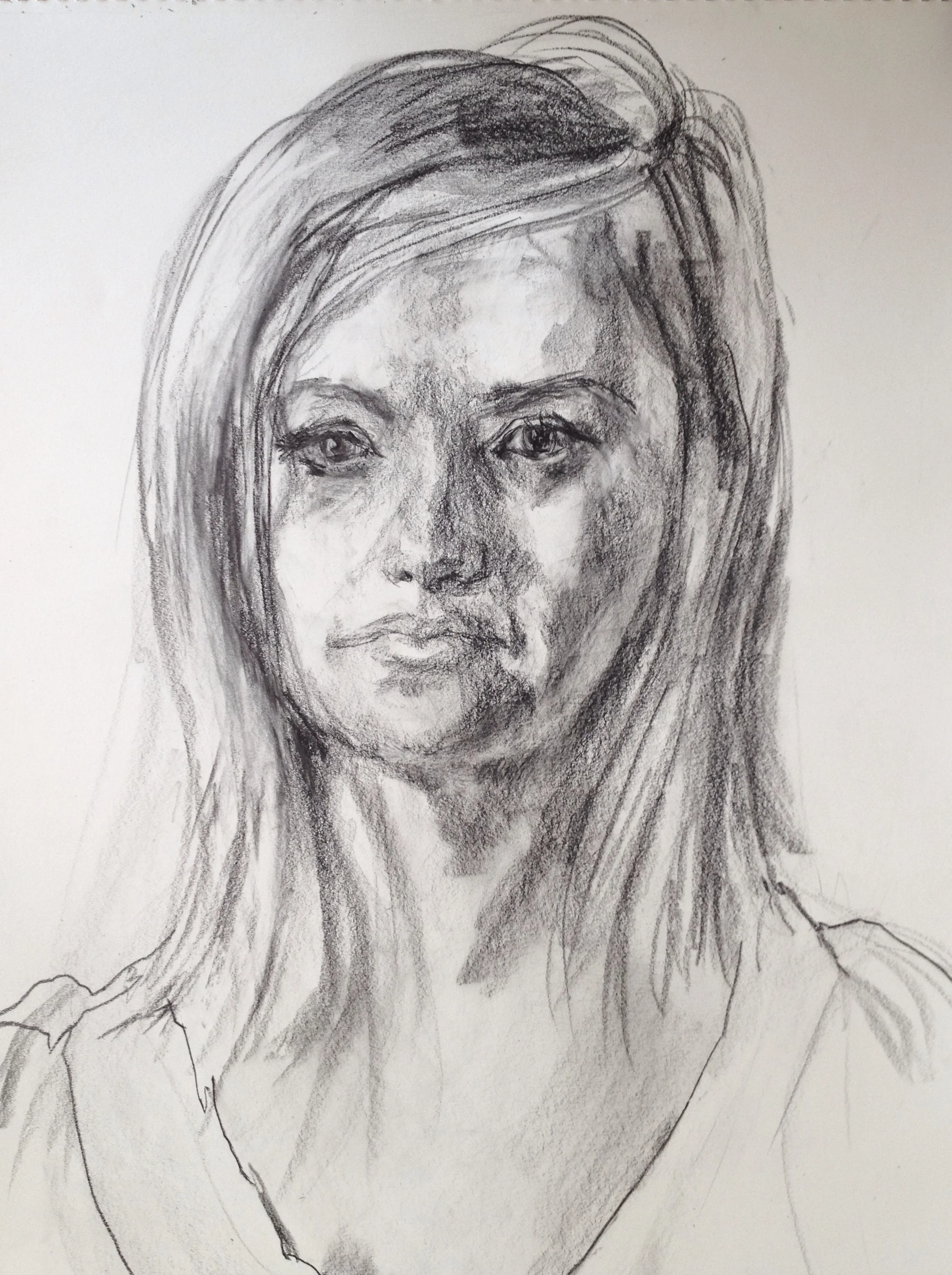 Andrea, 30-minute live drawing, 18 x 24
