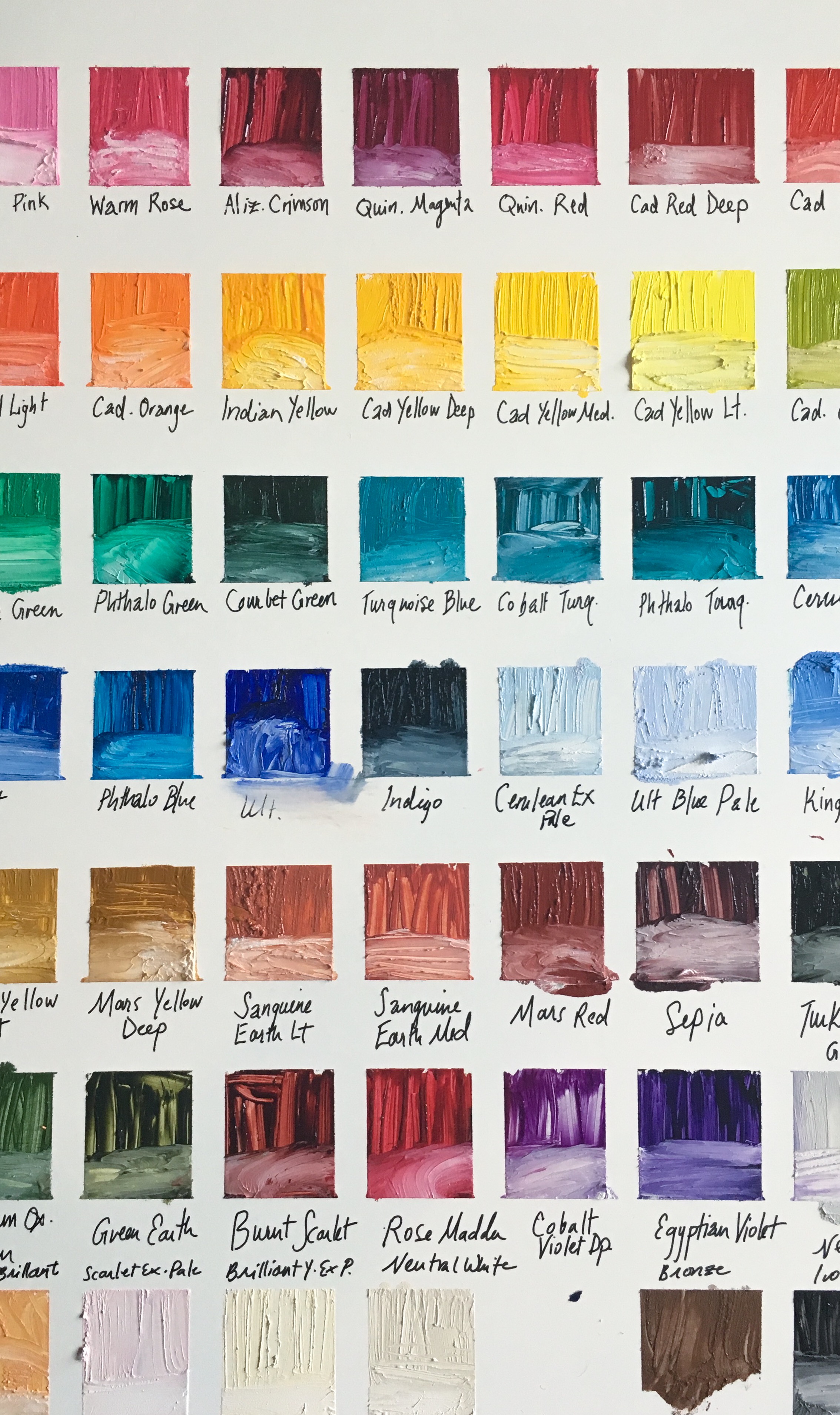 R And F Pigment Stick Color Chart Melissa Carmon