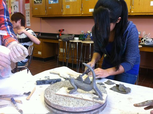 Students Sculpt Their Alien Animal Design