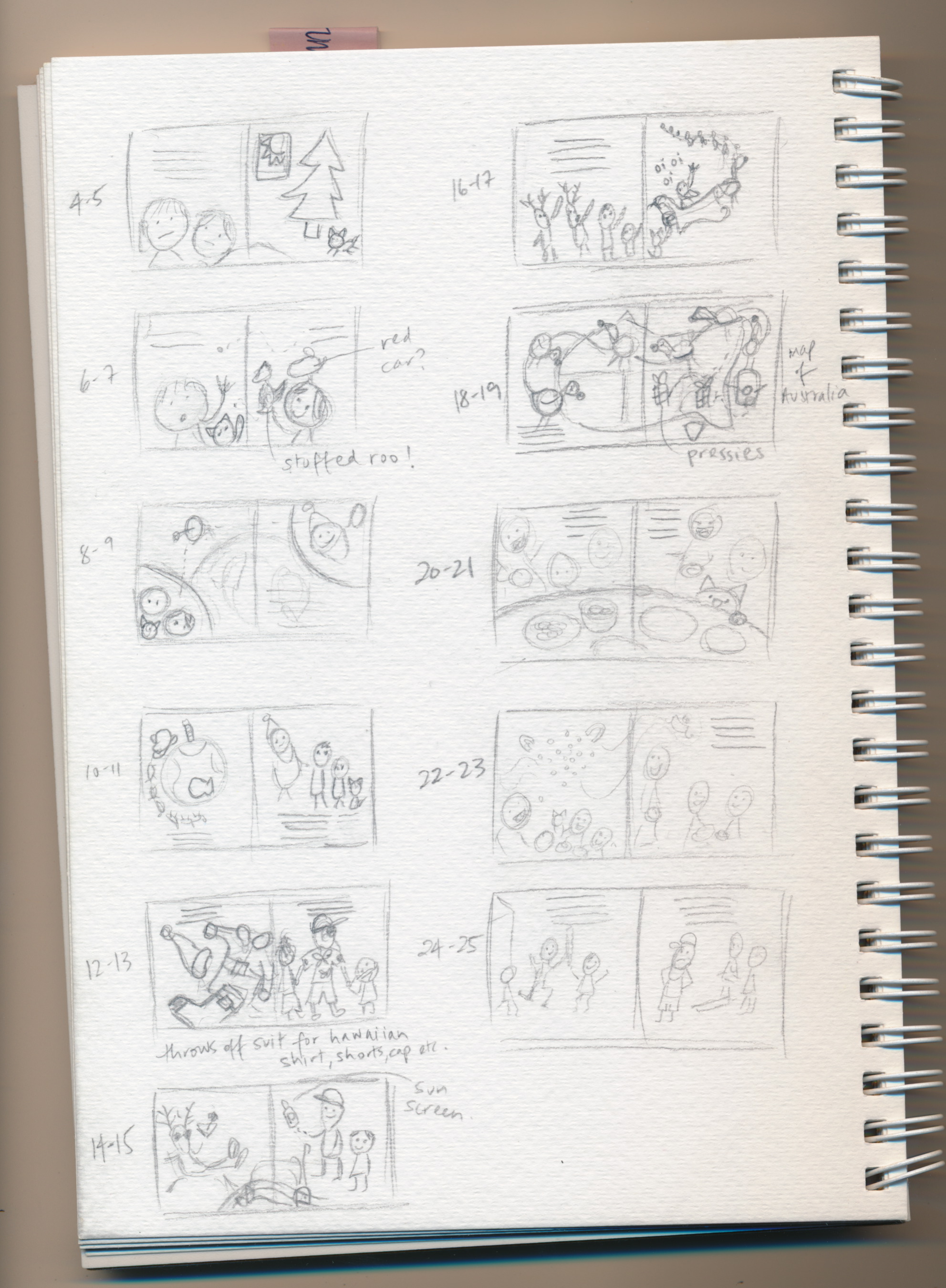 thumbnail sketches for TBS