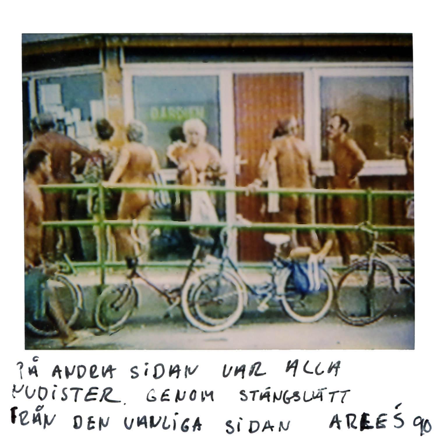 On the other side everybody was nudists..This picture was taken though the fence from our side Arles 90