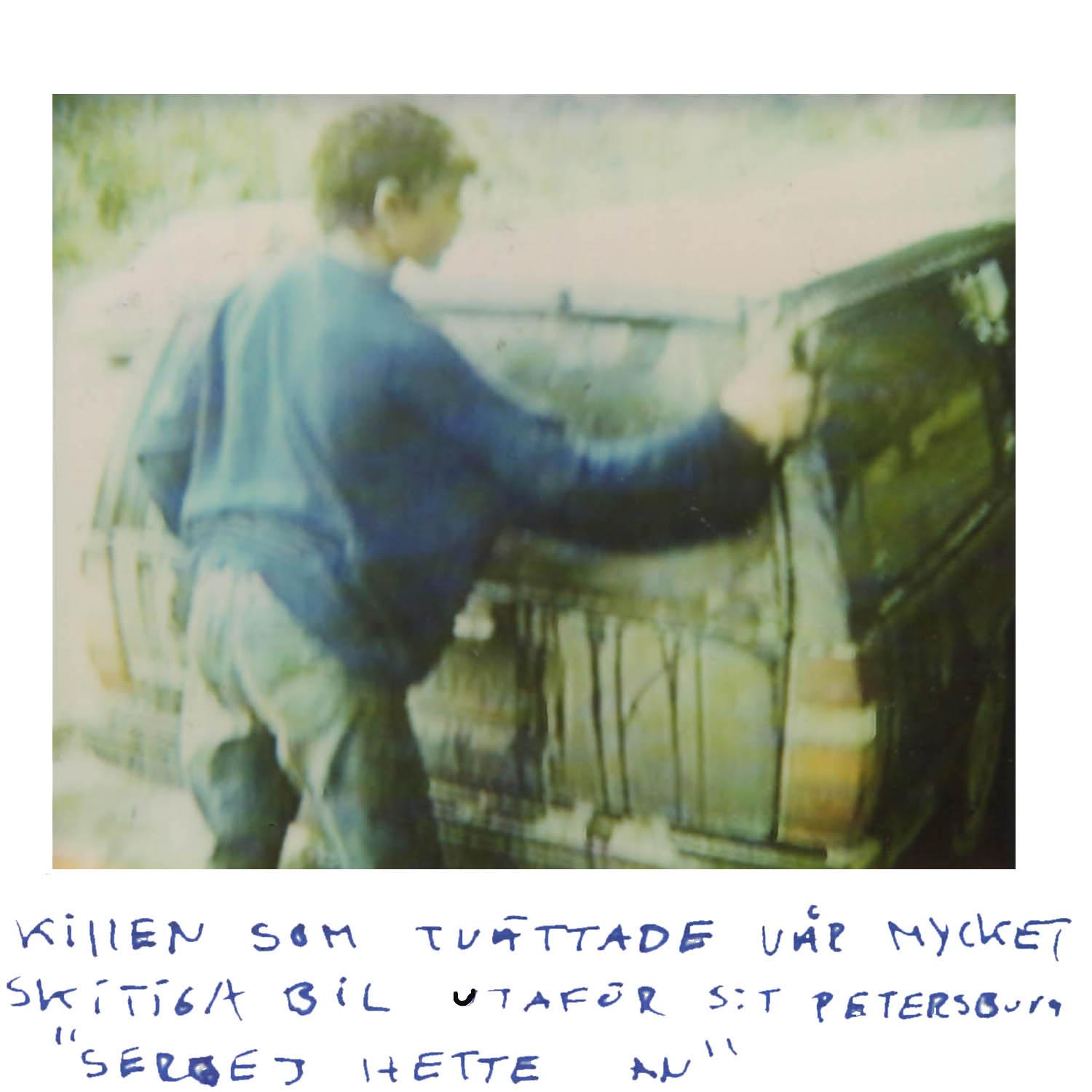 The young kid that sponged our super dirty car... Outside S:T Petersburg His name was Sergej