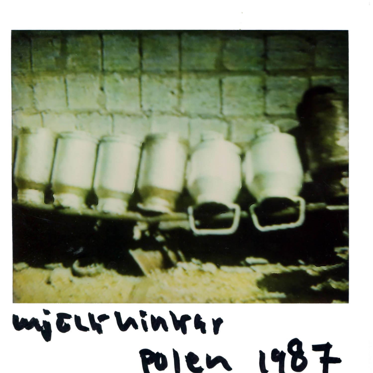 milk barrels Poland 1987