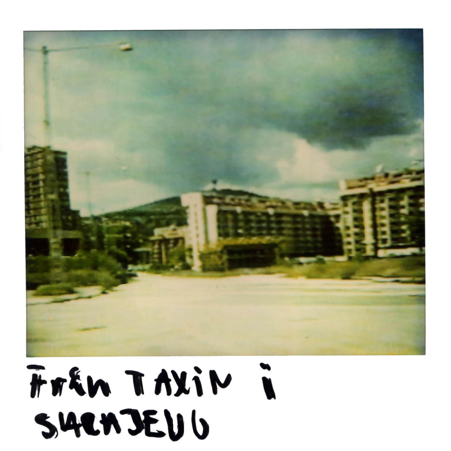 from the taxi in Sarajevo