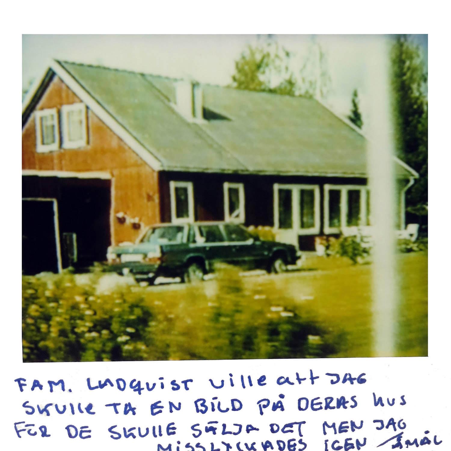 The Lundquist family wanted me to take a picture of their house, they where about to sell it, but I failed again. ÅMÅL