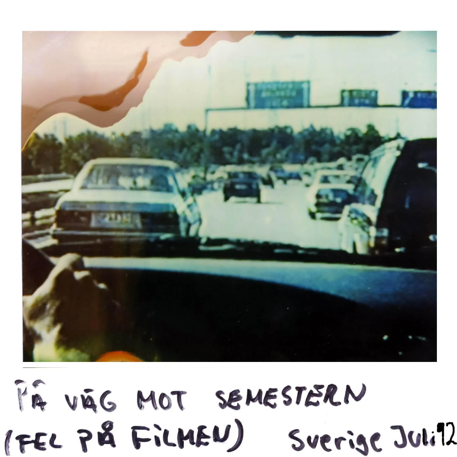On the way to the holiday (something was wrong with the film ) Sweden July - 92