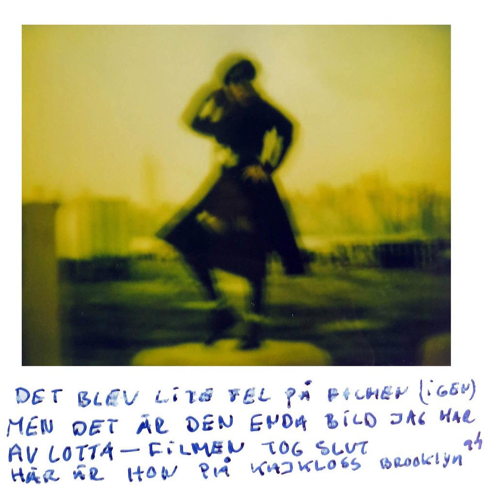 It went wrong with the film (again) But this is the only pic i have by Lotta And then there was no more film.. Lotta on the quay in Brooklyn ( Williamsburg) -94