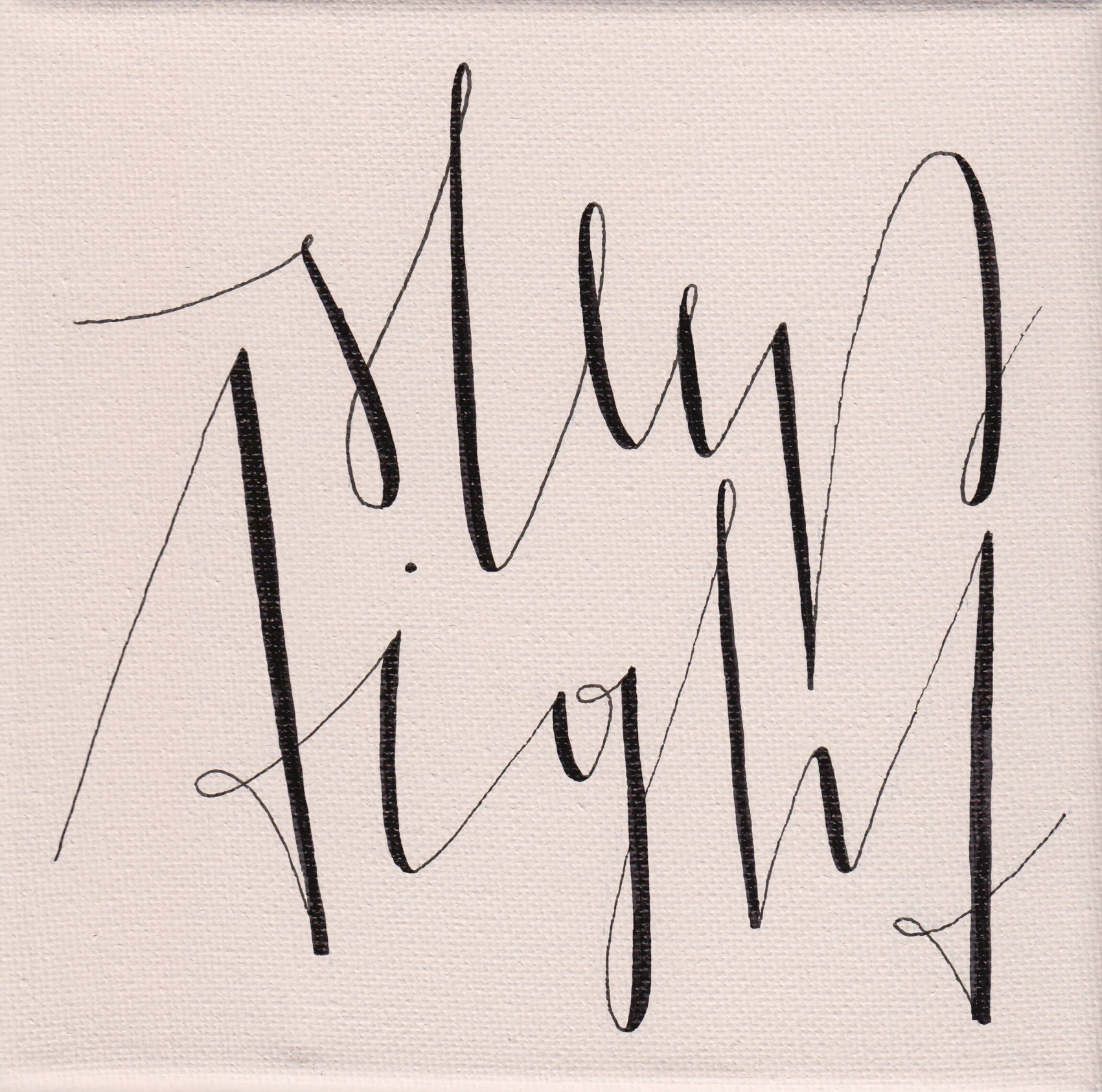 "sleep tight", rosé, 15x15cm, € 16,-