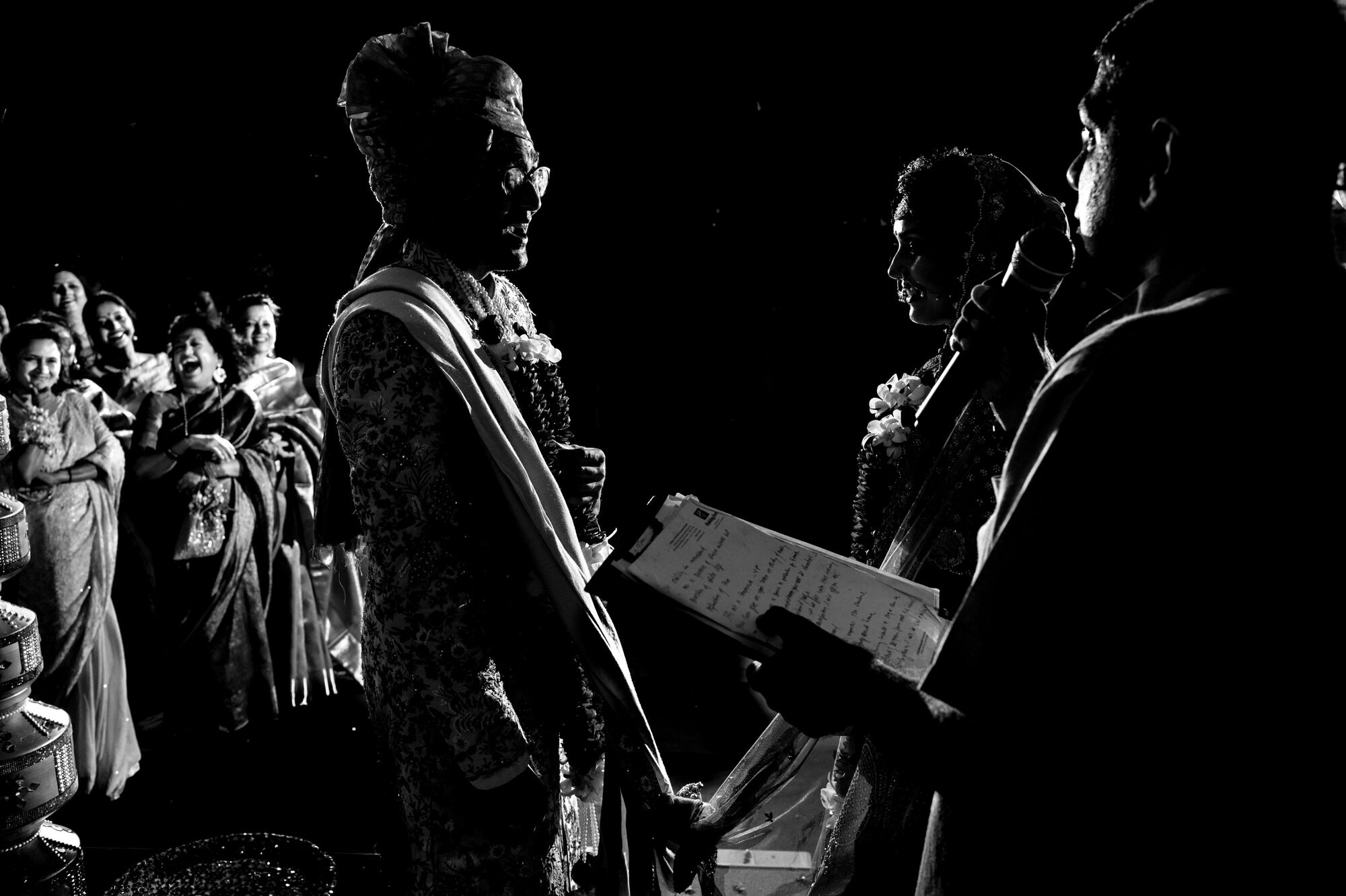 Snigdha &amp; Ankit's families cheer them on during their wedding vows