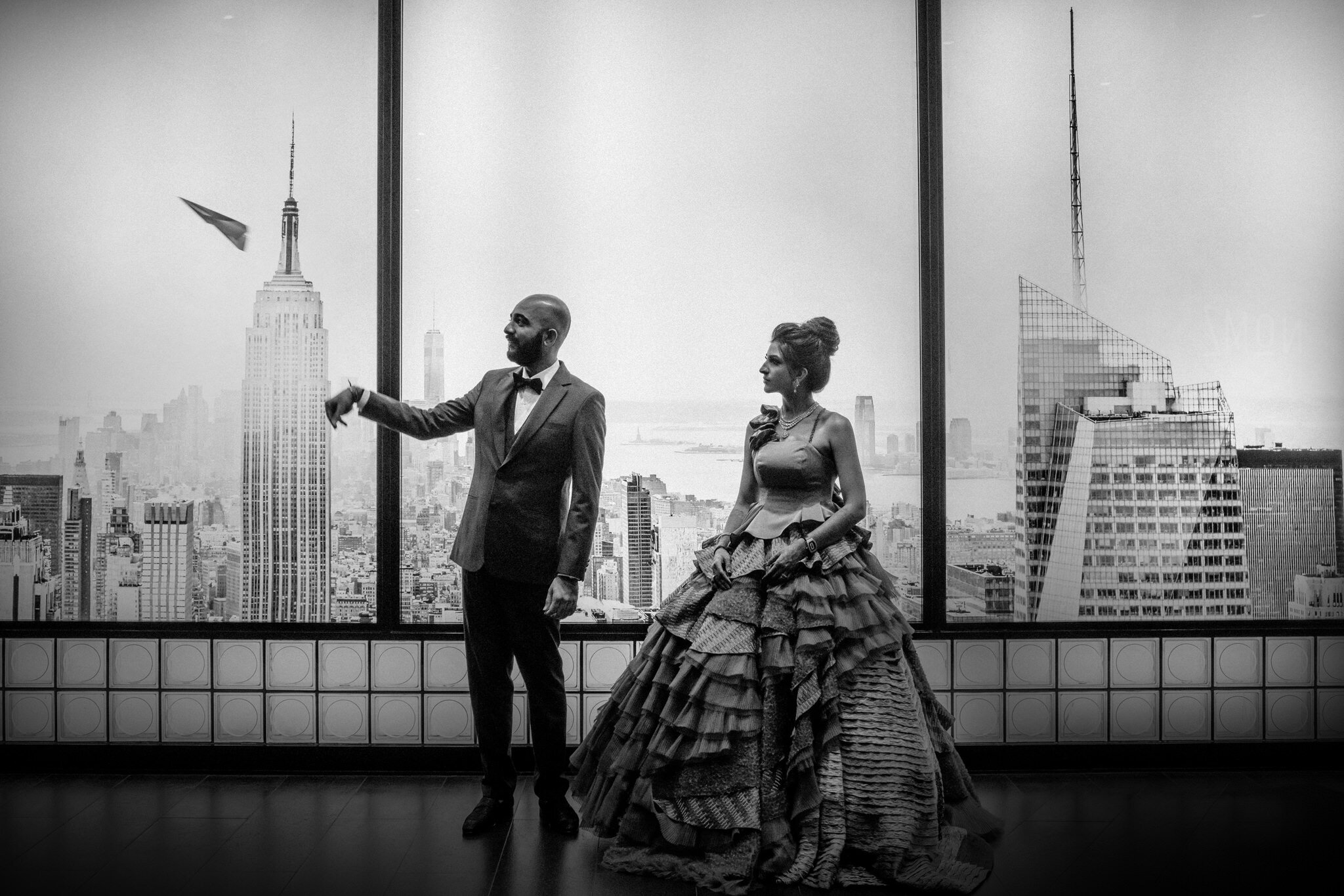 Nitya &amp; Sacheev play around with paper planes before their reception