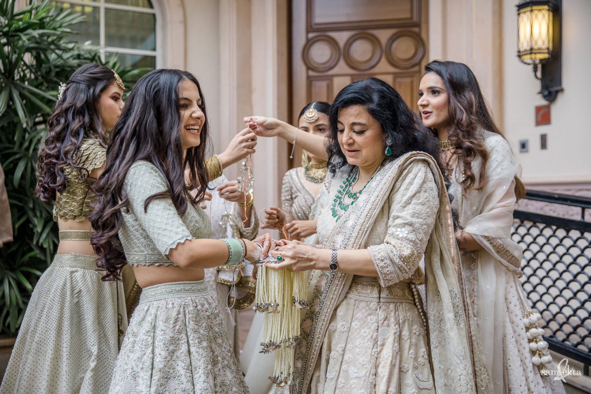 Her mum began her chuda ceremony