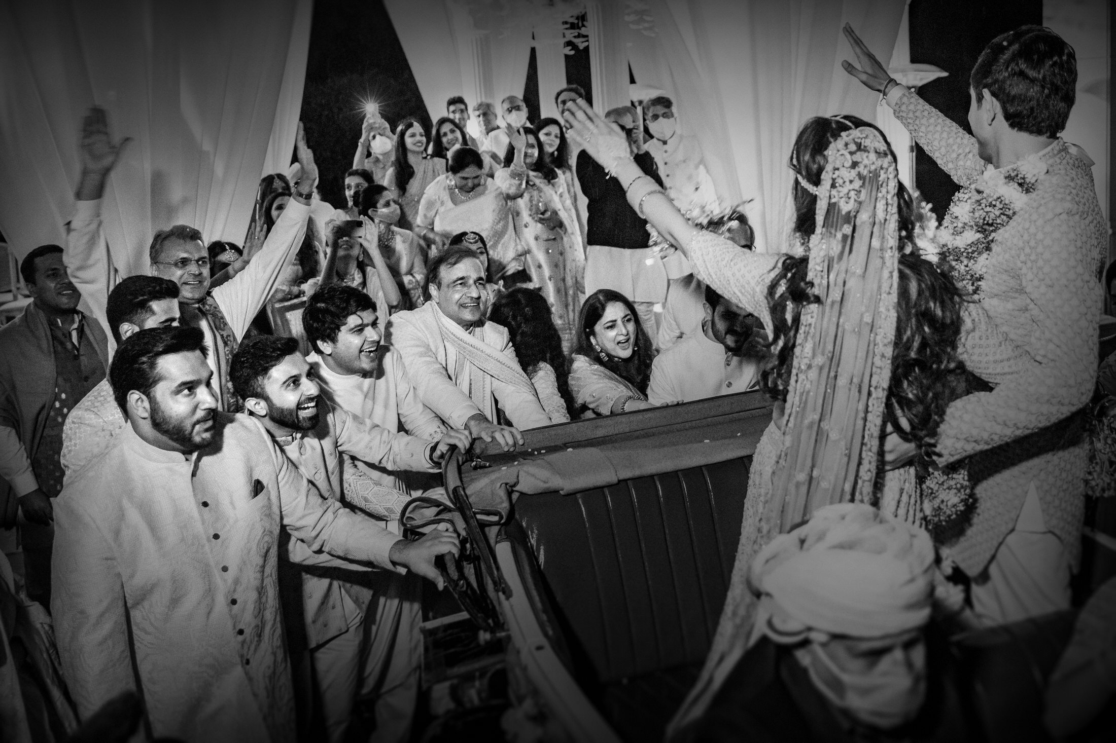 As Saba &amp; Ishaan wave their family &amp; friends goodbye after their vows, each of the faces in the frame tells a story