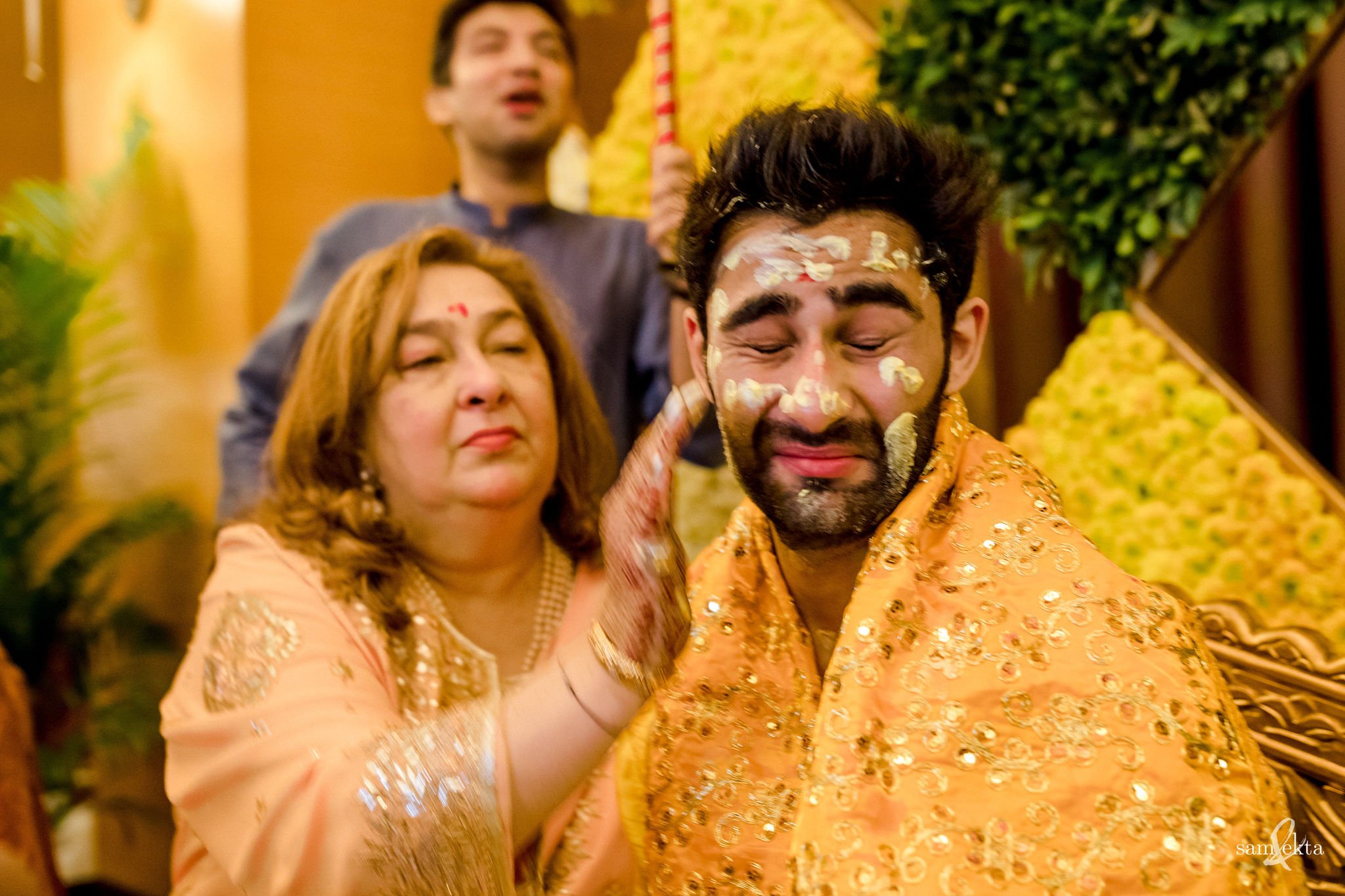 ...can breach your rule of 'no messy haldi' and you can't do anything about it