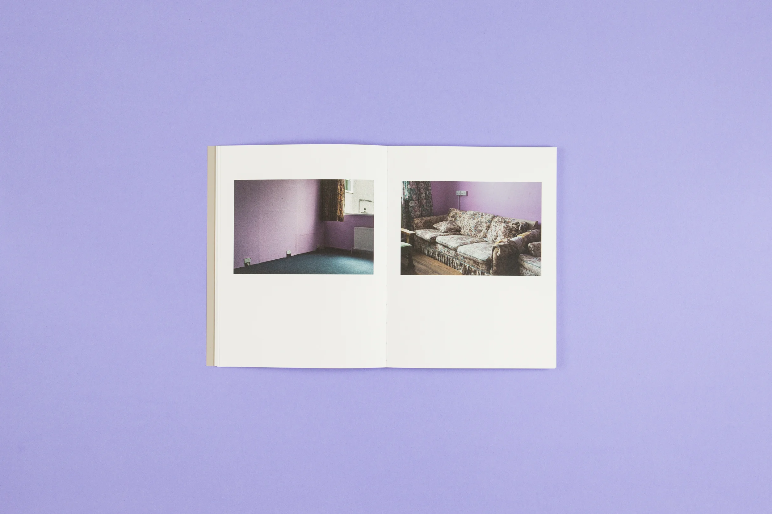 Book spread from 'A Bower for Sisters' by Aisling O'Rourke. Self-published photobook with photography by Aisling O'Rourke and designed by Read That Image.