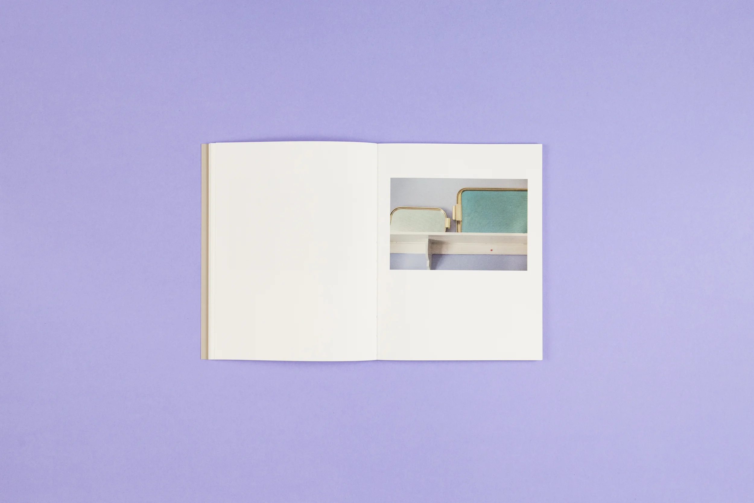Book spread from 'A Bower for Sisters' by Aisling O'Rourke, self-published photobook with photography by Aisling O'Rourke and designed by Read That Image.