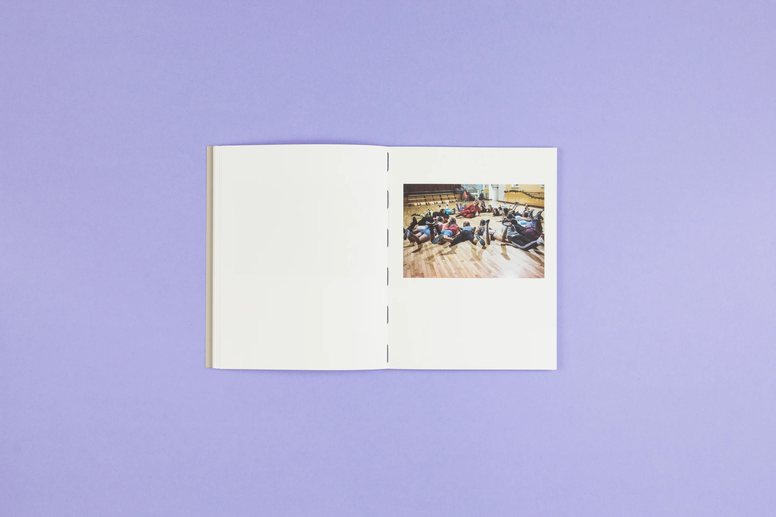 Book spread from 'A Bower for Sisters' by Aisling O'Rourke, self-published photobook with photography by Aisling O'Rourke and designed by Read That Image.