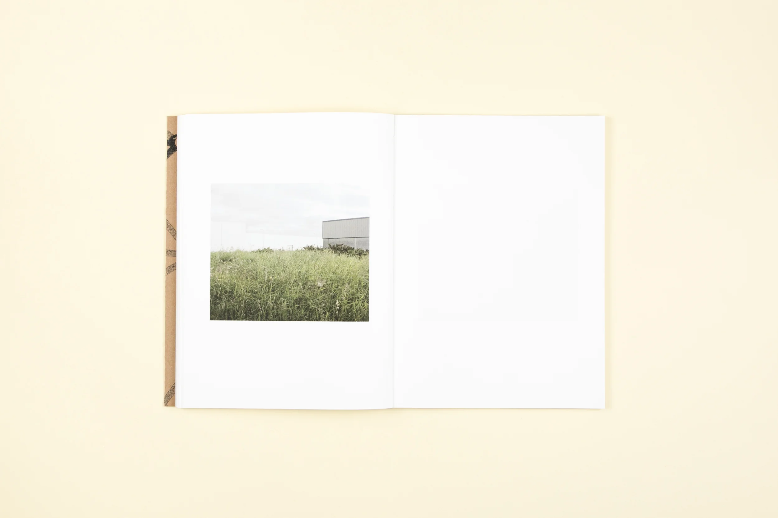 Book spread from self-published photobook 'Midlands' featuring photography by Martin Cregg and design by Read That Image.