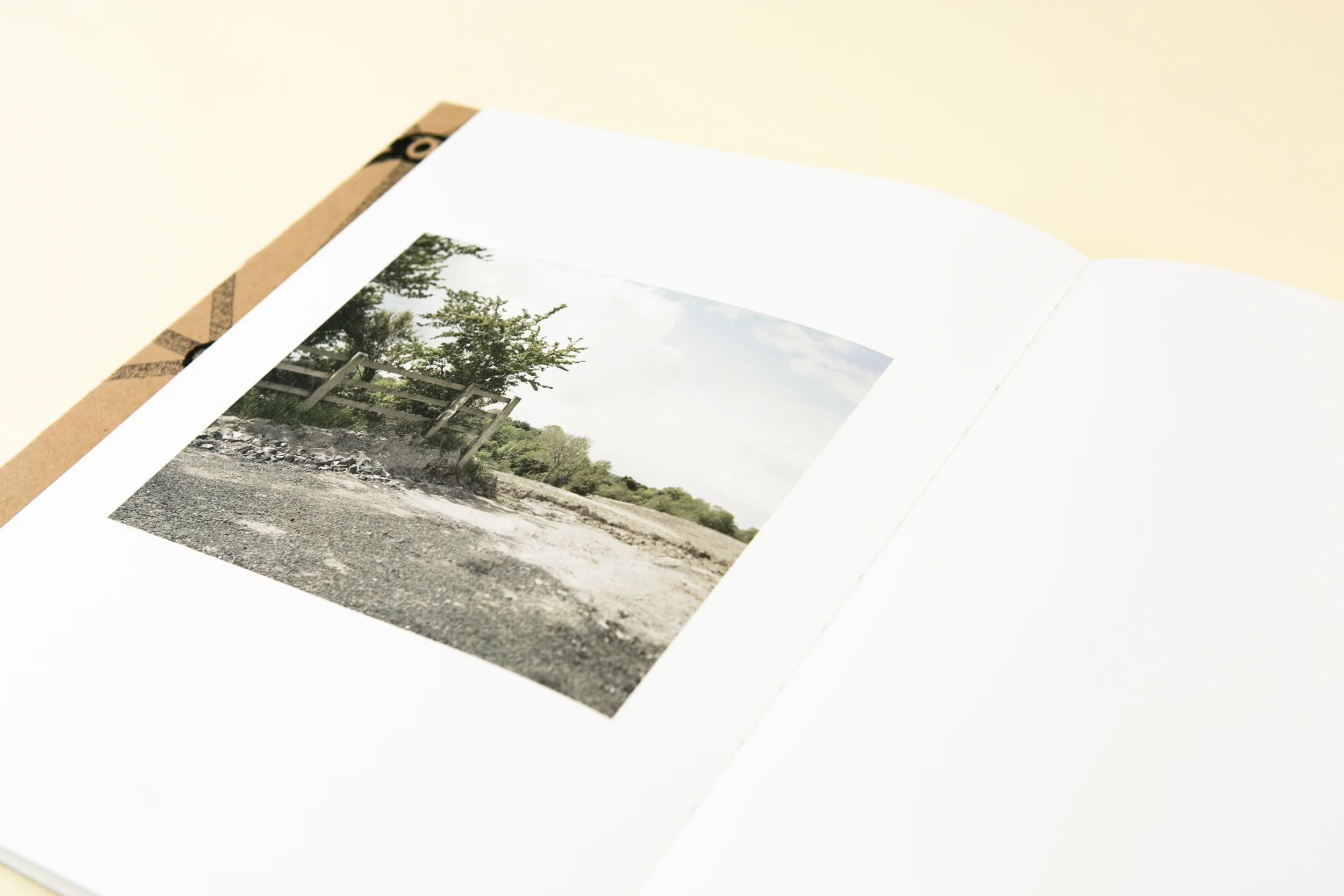 Detail of self-published photobook 'Midlands' featuring photography by Martin Cregg and design by Read That Image.