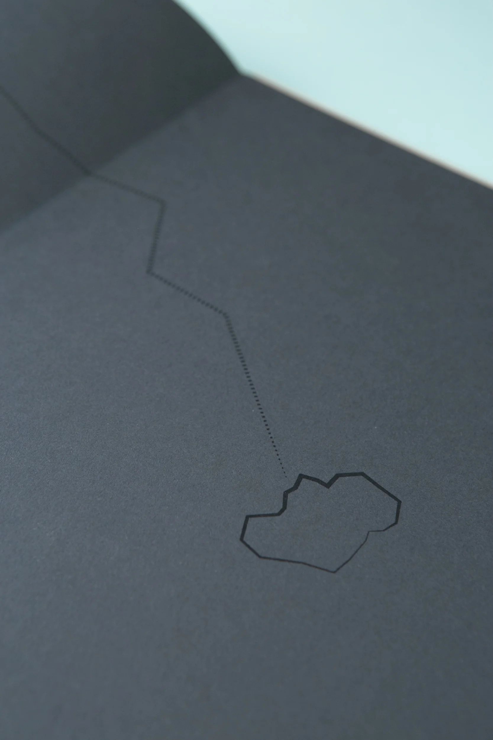 Detail of self-published photobook 'Out of Thin Air' featuring photography by Daragh Muldowney and design by Read That Image.