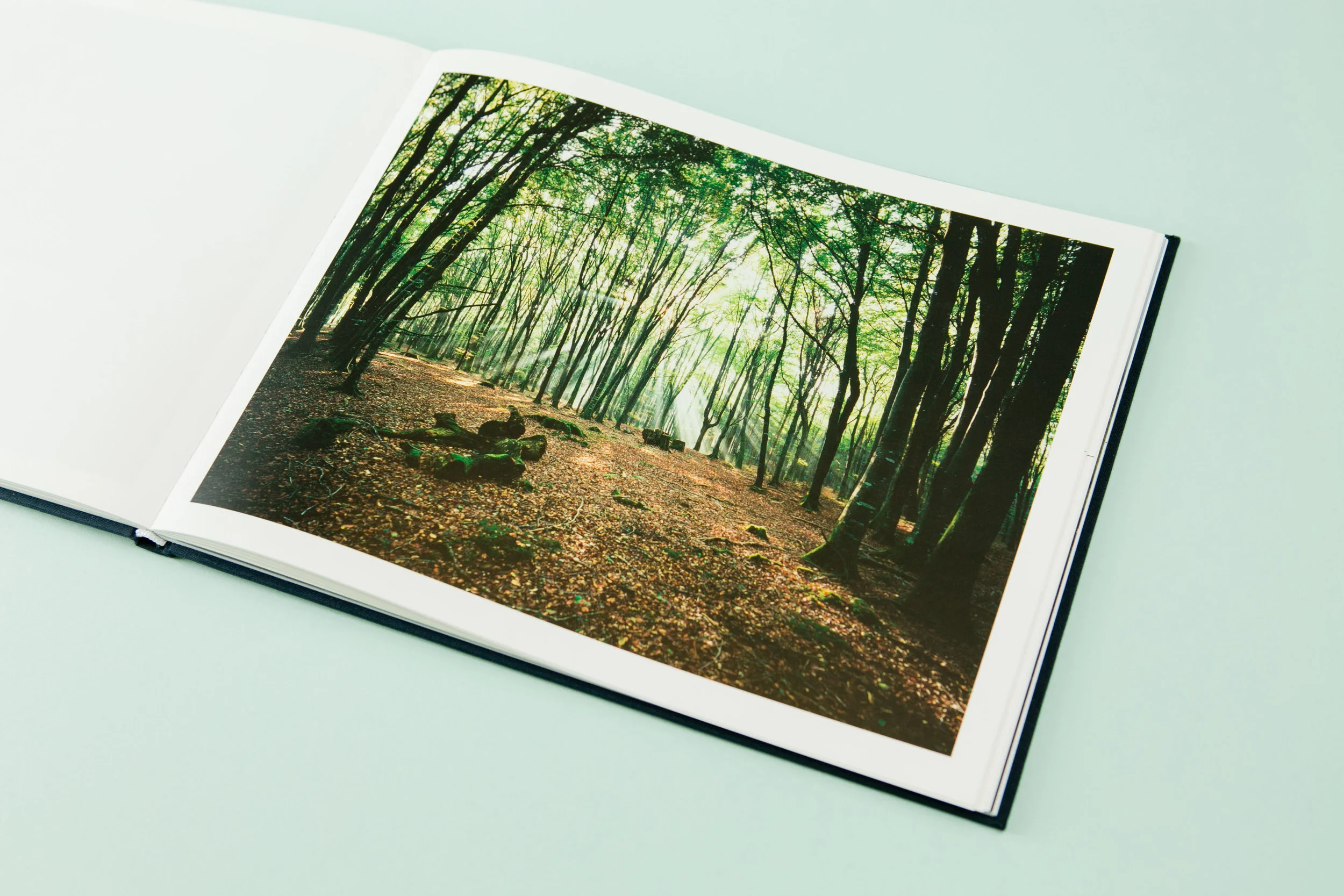 Detail of self-published photobook 'Skyline' featuring photography by Eoghan Kavanagh and design by Read That Image