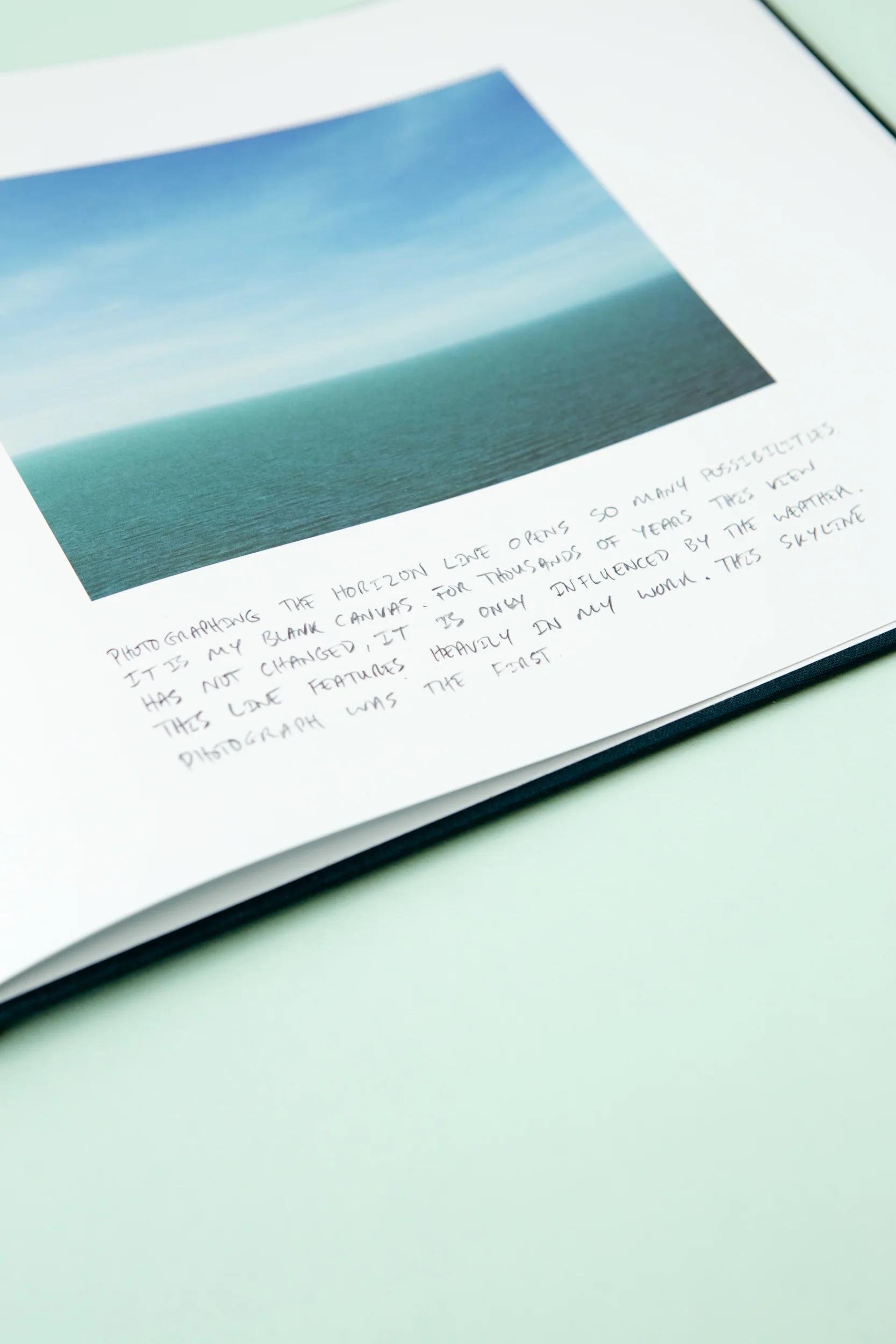 Detail of self-published photobook 'Skyline' featuring photography by Eoghan Kavanagh and design by Read That Image