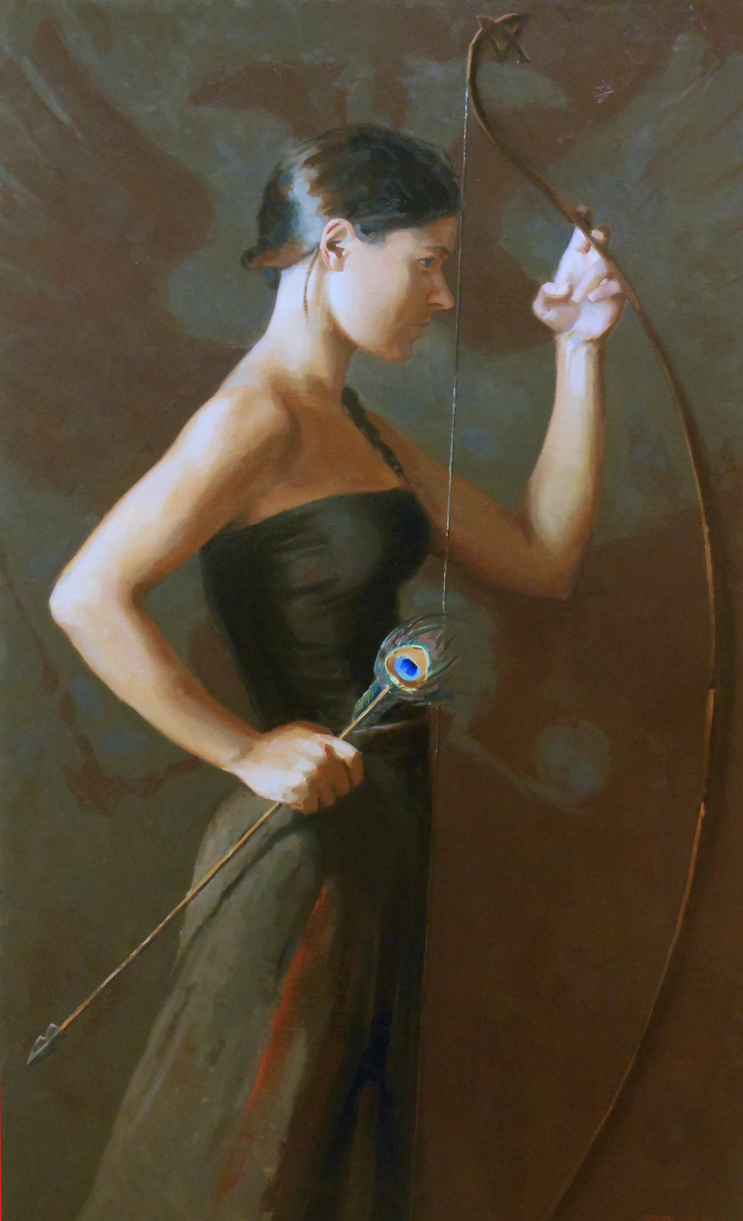 My contribution to the show, now in the Moscow culture ministry collection. Oil on canvas, 150 x 80cm.