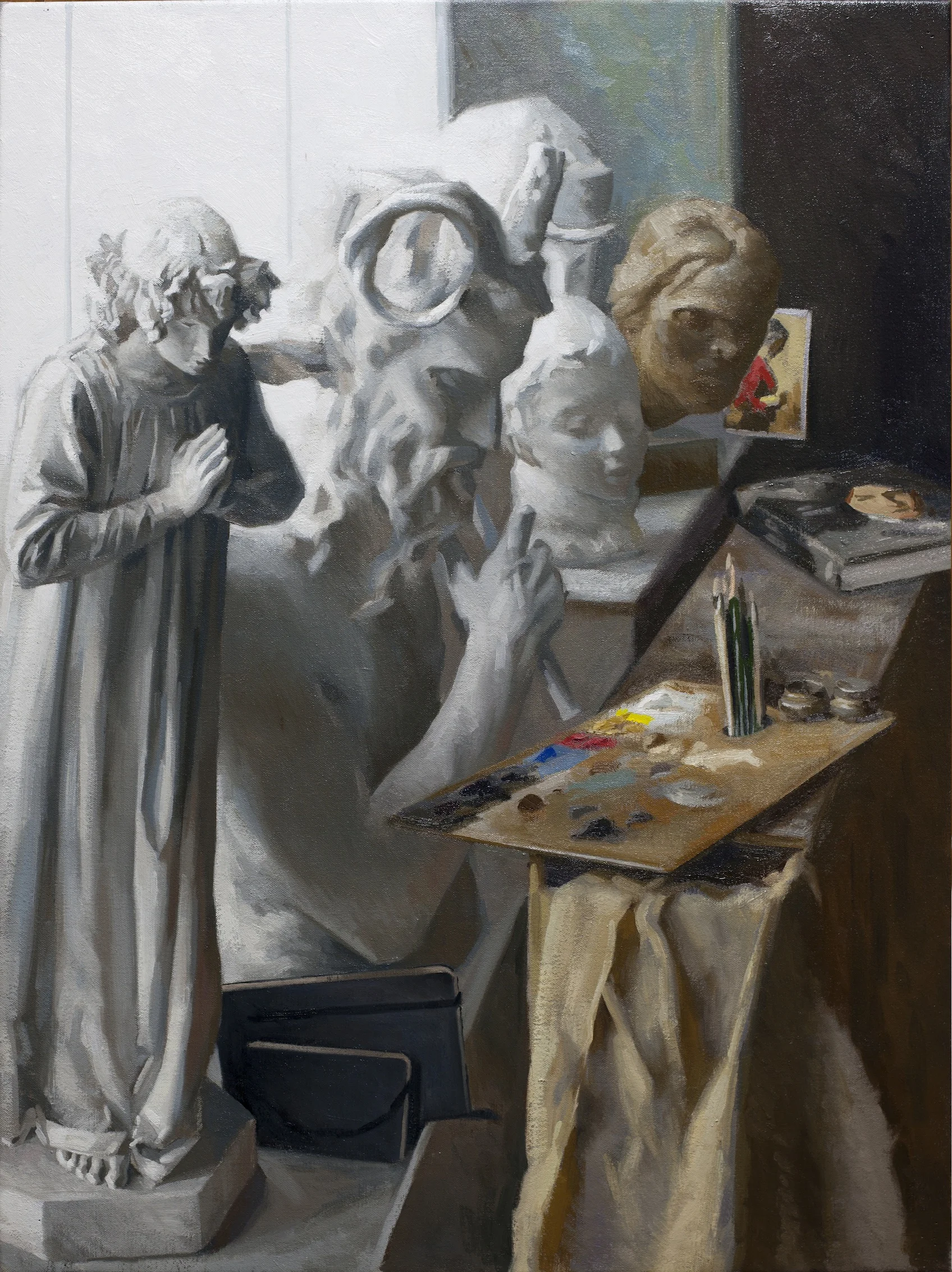 Keeping Vigil. 55x75cm, oil on canvas.