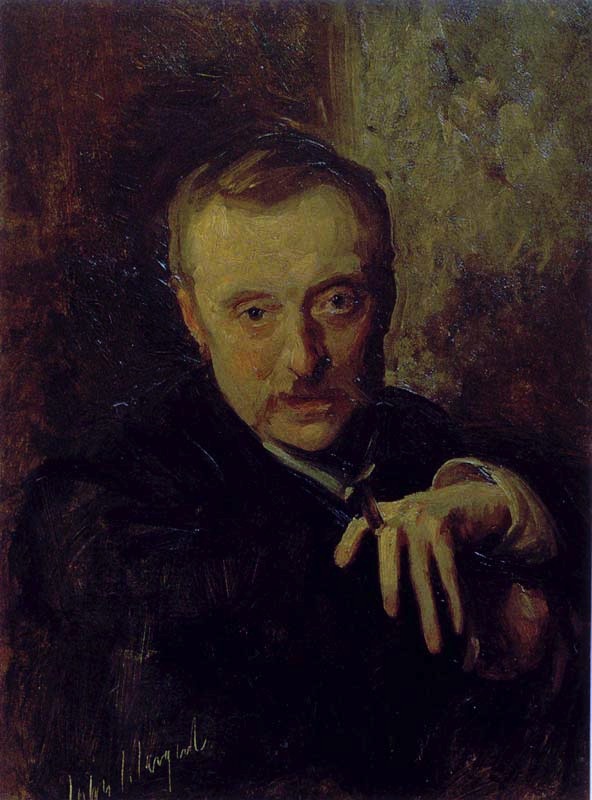 Portrait of artist & friend, Antonio Mancini 1902