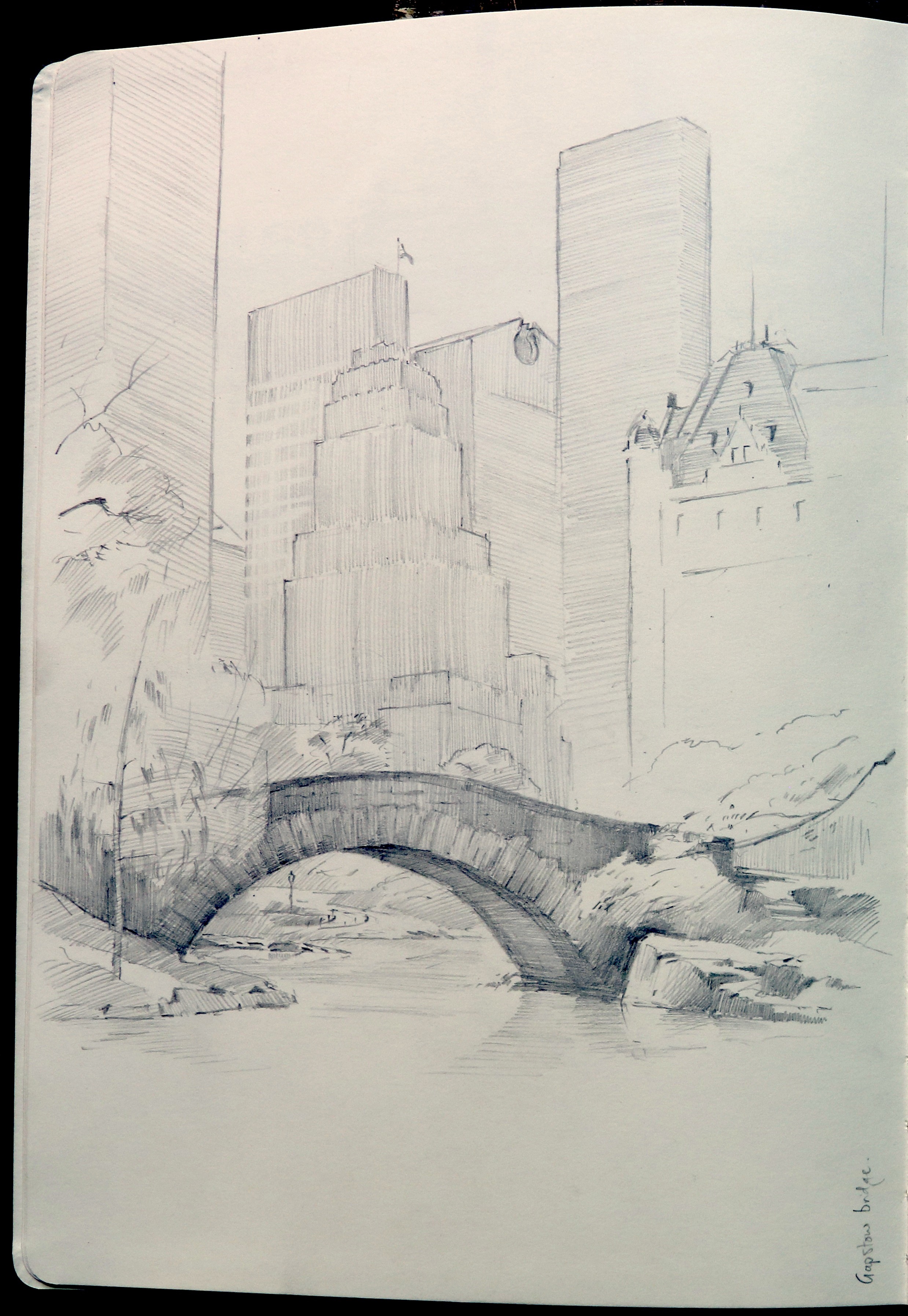 Central Park Bridge  Studio 1482 Illustration