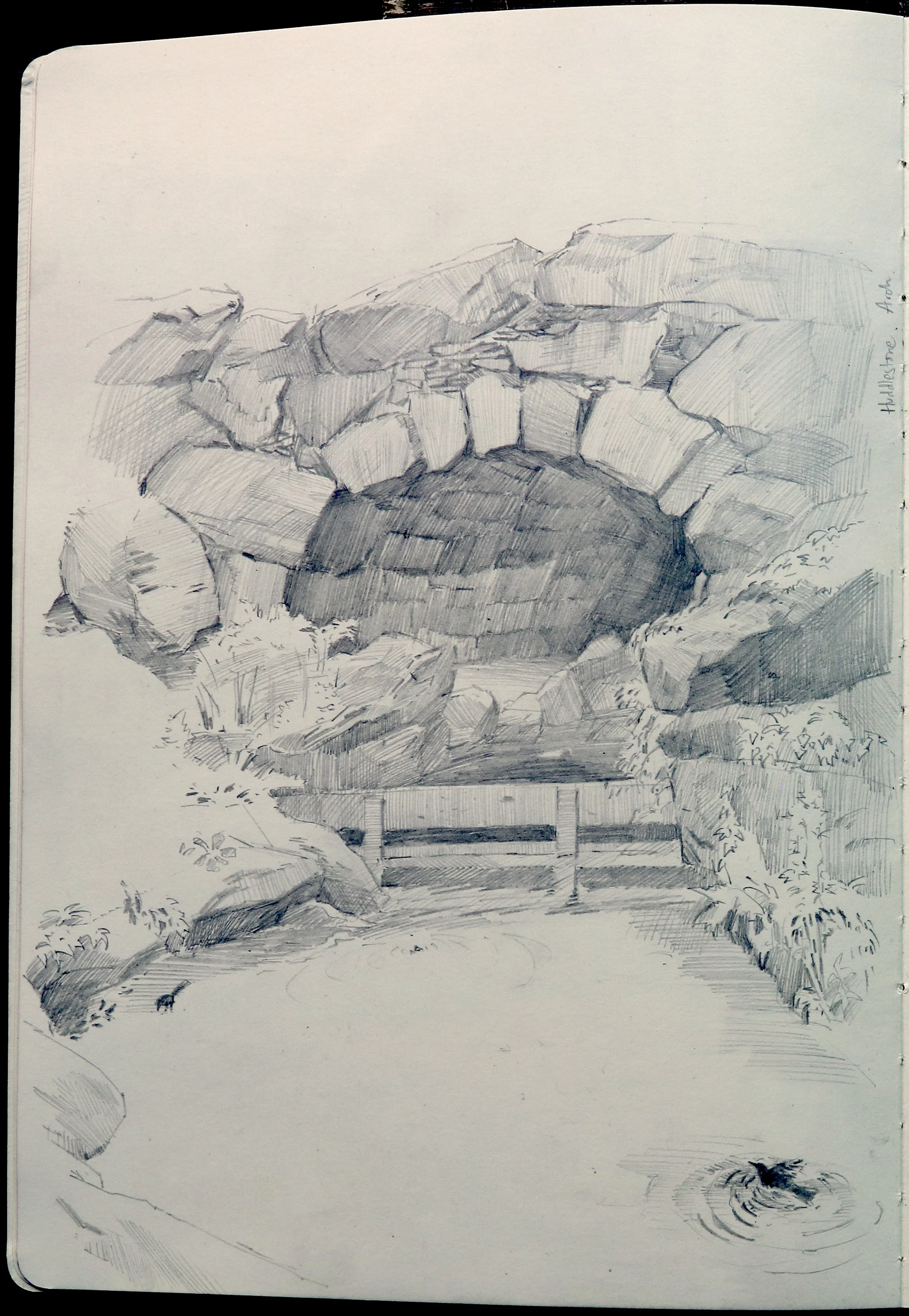 HUDDLESTONE ARCH. Built in 1866 by Calvert Vaux and Jacob Wrey Mould.