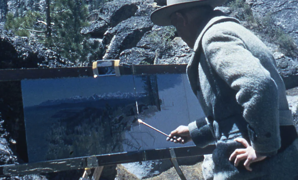 James Perry Wilson painting the Pine scene