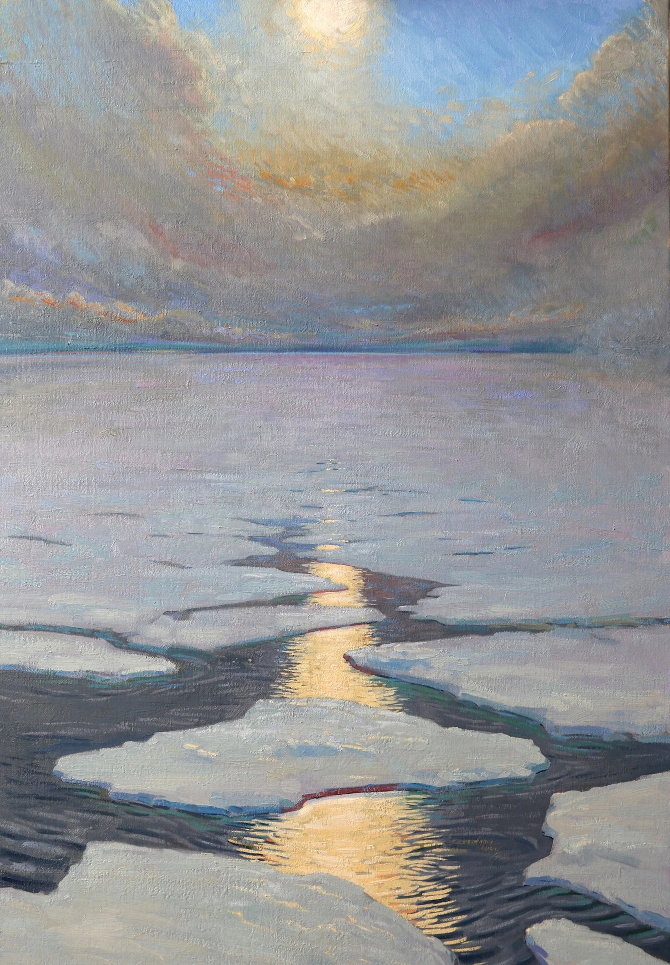 The ice frontier. Oil on canvas, 100x70cm.