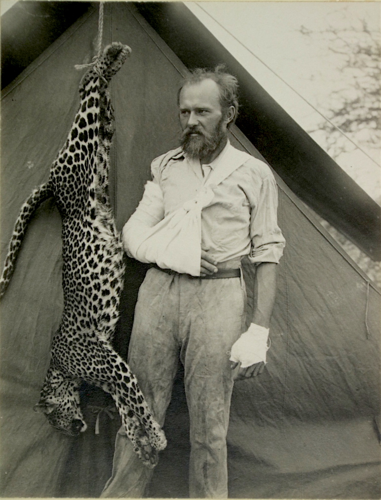 Akeley survives a Leopard.