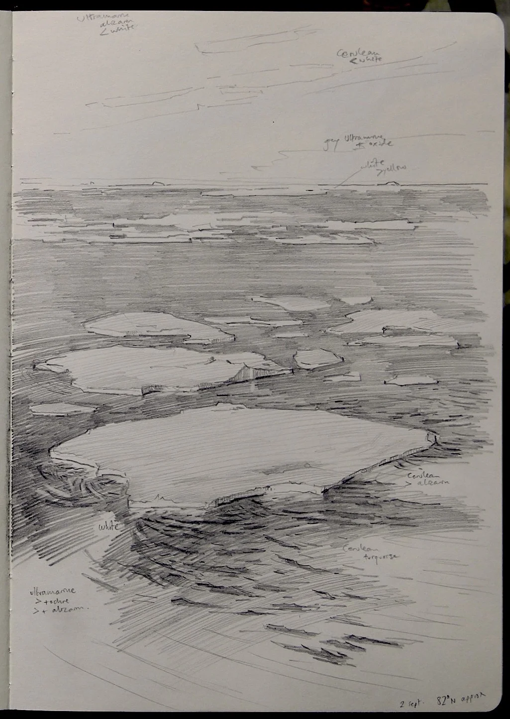 Ice floes, 81°N, Spitsberg.