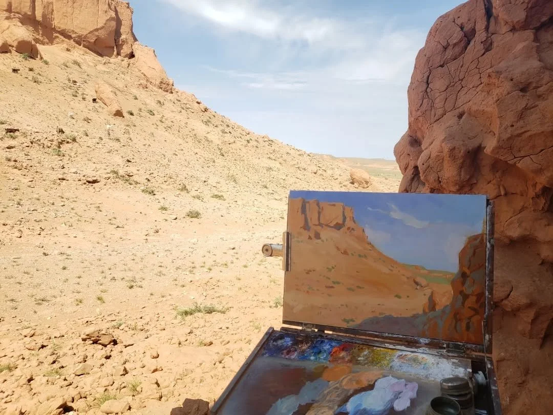 How do I even begin to share the scope of experience that was Mongolia's Gobi desert? I was honoured to join the Roy Chapman Andrews legacy expedition (1925) as the expedition painter, alongside teams of paleontologists, archaeologists, geologists, b